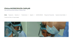 Desktop Screenshot of clinicamicrocirugiacapilar.com