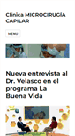 Mobile Screenshot of clinicamicrocirugiacapilar.com